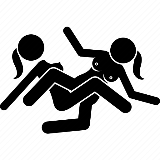 Sexy Lesbian BDSM Silhouette Vinyl Die Cut Sticker