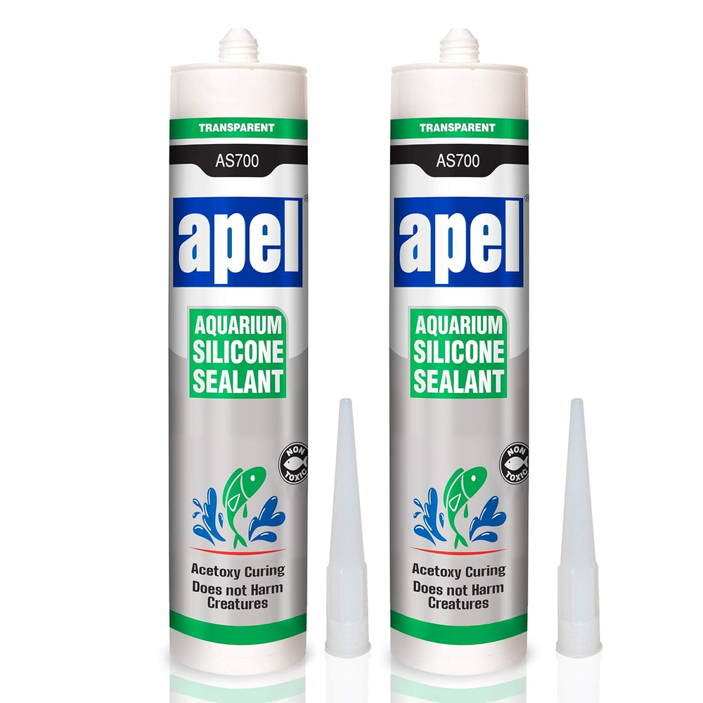2-Pack Clear Aquarium Safe Silicone Sealant 10.4 fl oz Each