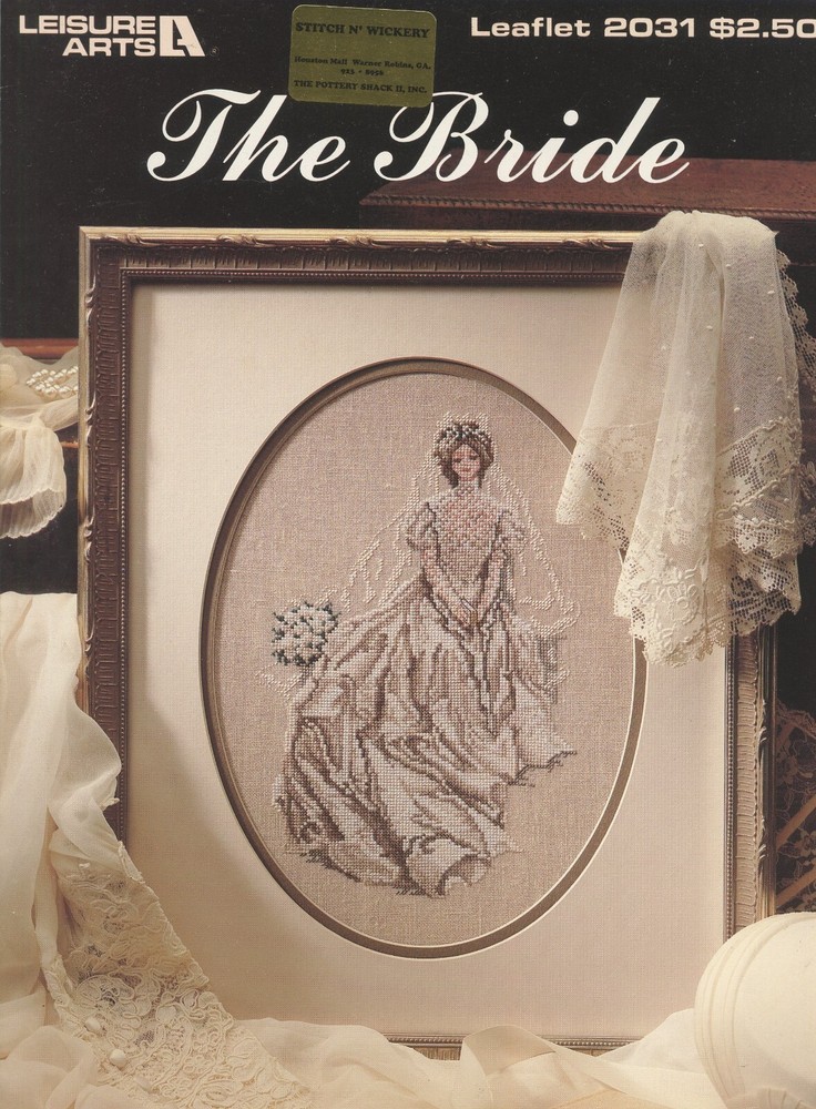 Leisure Arts The Bride Cross Stitch Pattern Leaflet 2031