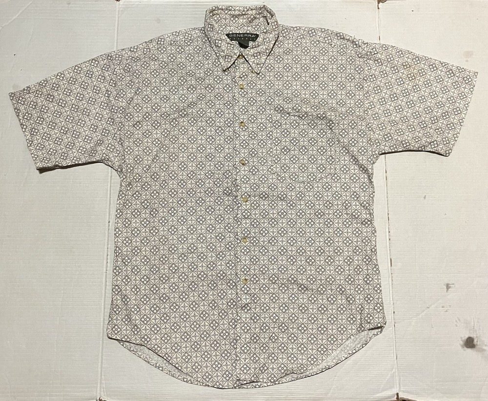 Generra Reserve Vintage Short Sleeve Button Down Shirt Mens Size Large Hawaiian