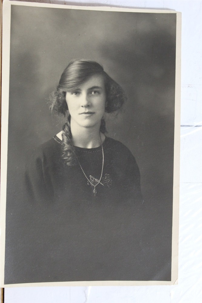 Real Photo Woman Lady Female Postcard Old Vintage Card View Standard Souvenir PC
