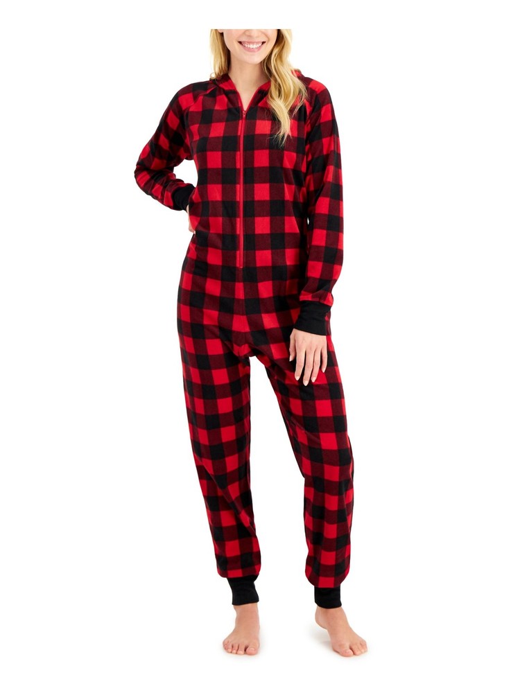 Cozy Red Plaid Fleece Family Pajamas in XL Size