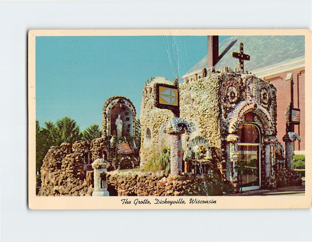 Postcard The Grotto Dickeyville Wisconsin USA