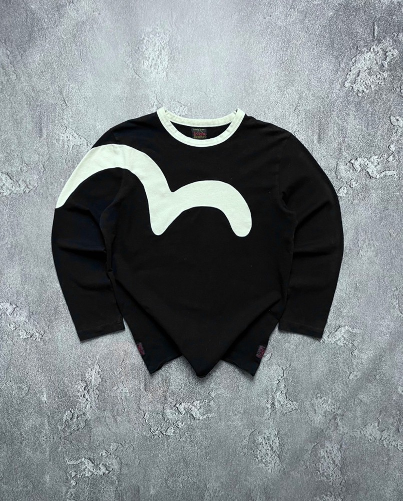 Vintage Long Sleeve Evisu Big Logo Mens M