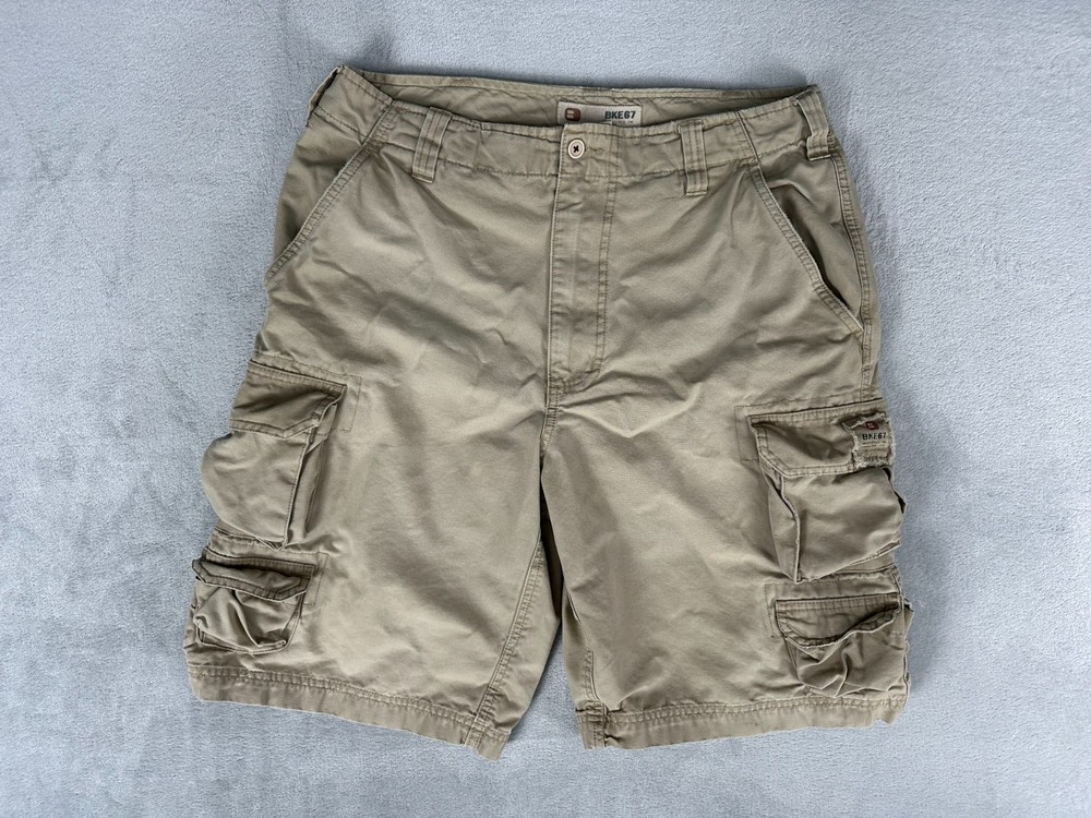 BKE Cargo Shorts Mens Size 31 Khaki Backpacker Camper Utility Hiking Outdoors