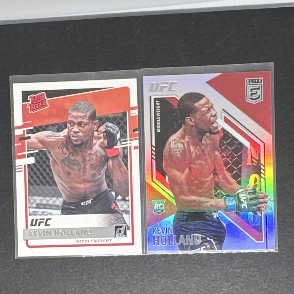 Panini 2021 UFC Kevin Holland 2-Card Lot Chronicles Rookie #24 #154