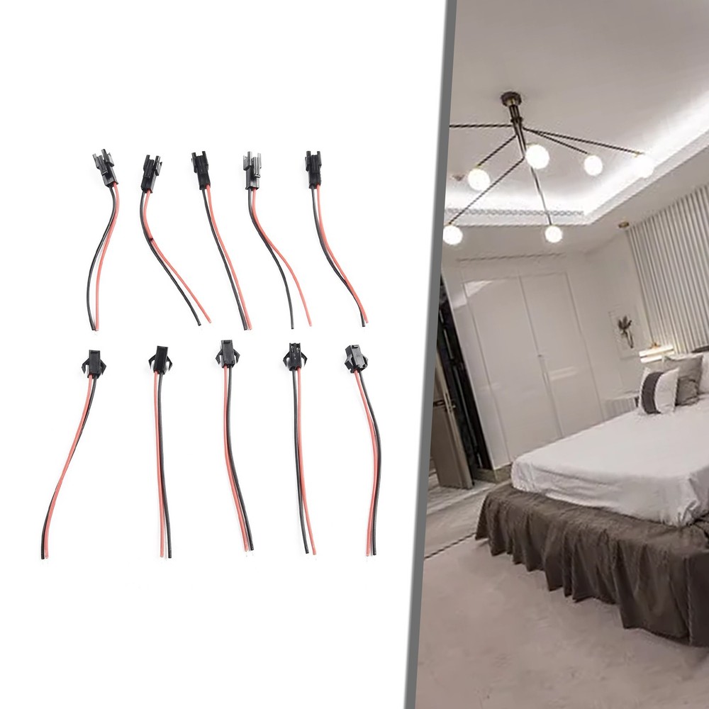 Wires Connected Cable Head Red/ Black 10pcs Professional High Quality Practical