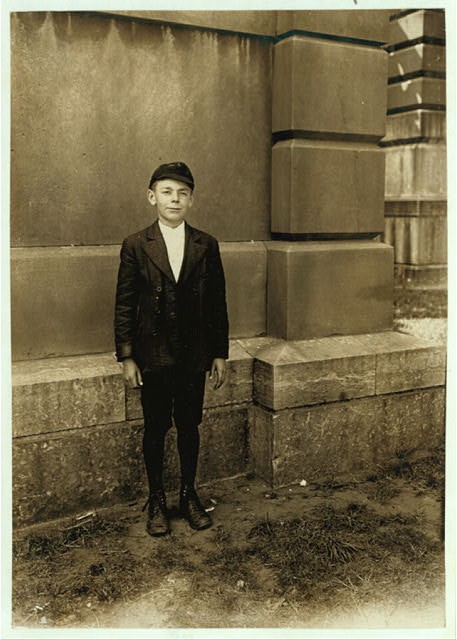 Jack,A Bright Indianapolis Boy,Messenger Boy,Child Labor,Lewis Wickes Hine,1908