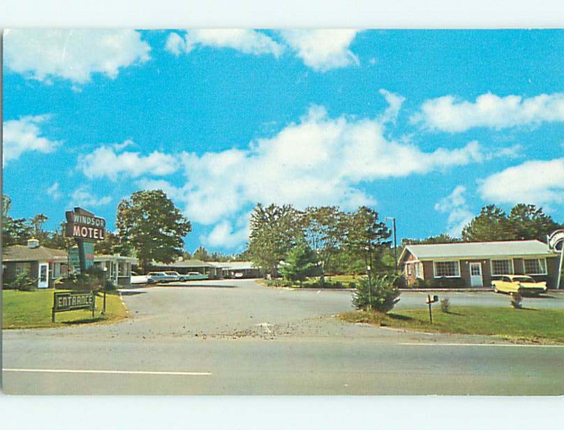 Unused Pre-1980 OLD CARS & WINDSOR MOTEL & RESTAURANT Kennesaw GA u4389@