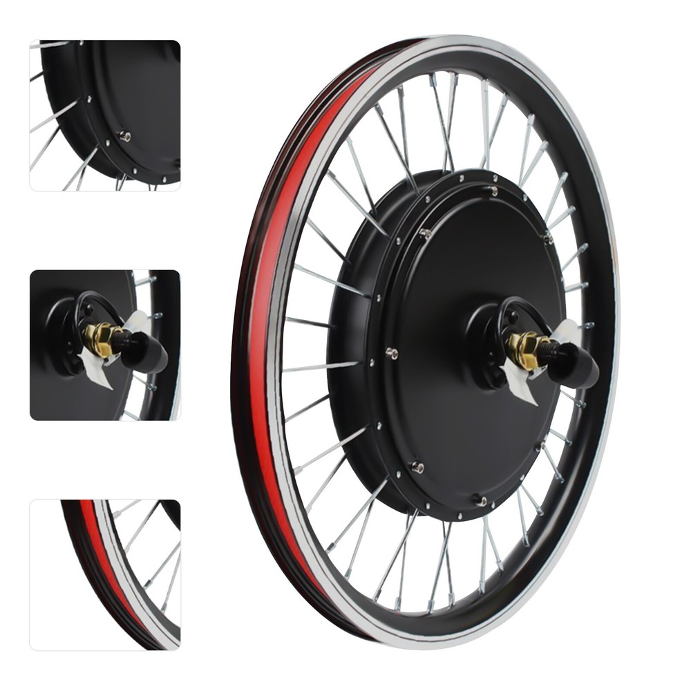 48V 1000W Front Wheel E-Bike Conversion Kit for 20 Inch Bikes