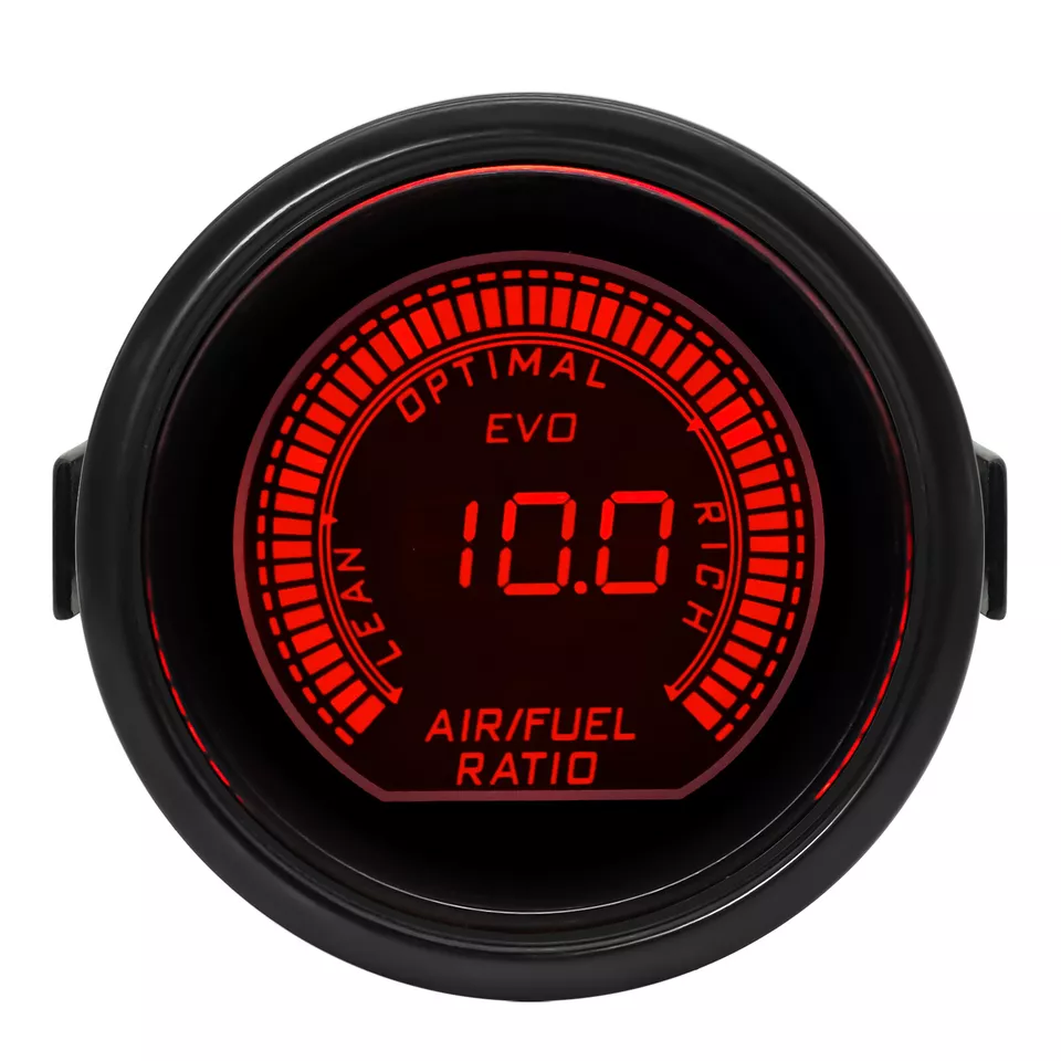 52mm Universal EVO Digital AFR Gauge with LED Light - Blue/Red