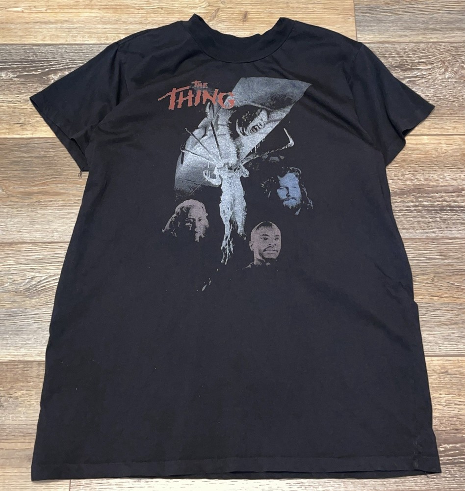 The THING 1982 Horror Movie Very Rare Promo Graphic Tee Shirt Mens Large