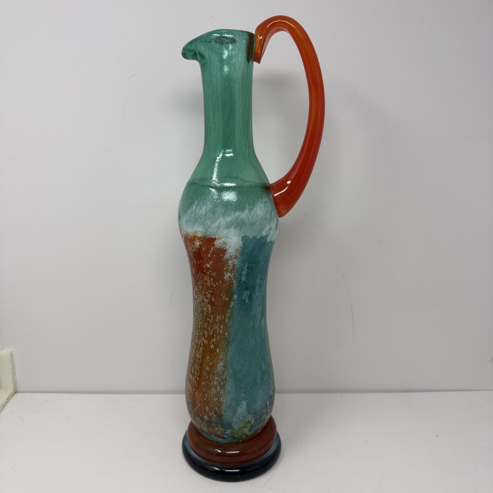 Sweden Kosta Boda art glass Kjell Engman Wedding CanCan Wedding Jug. 16”