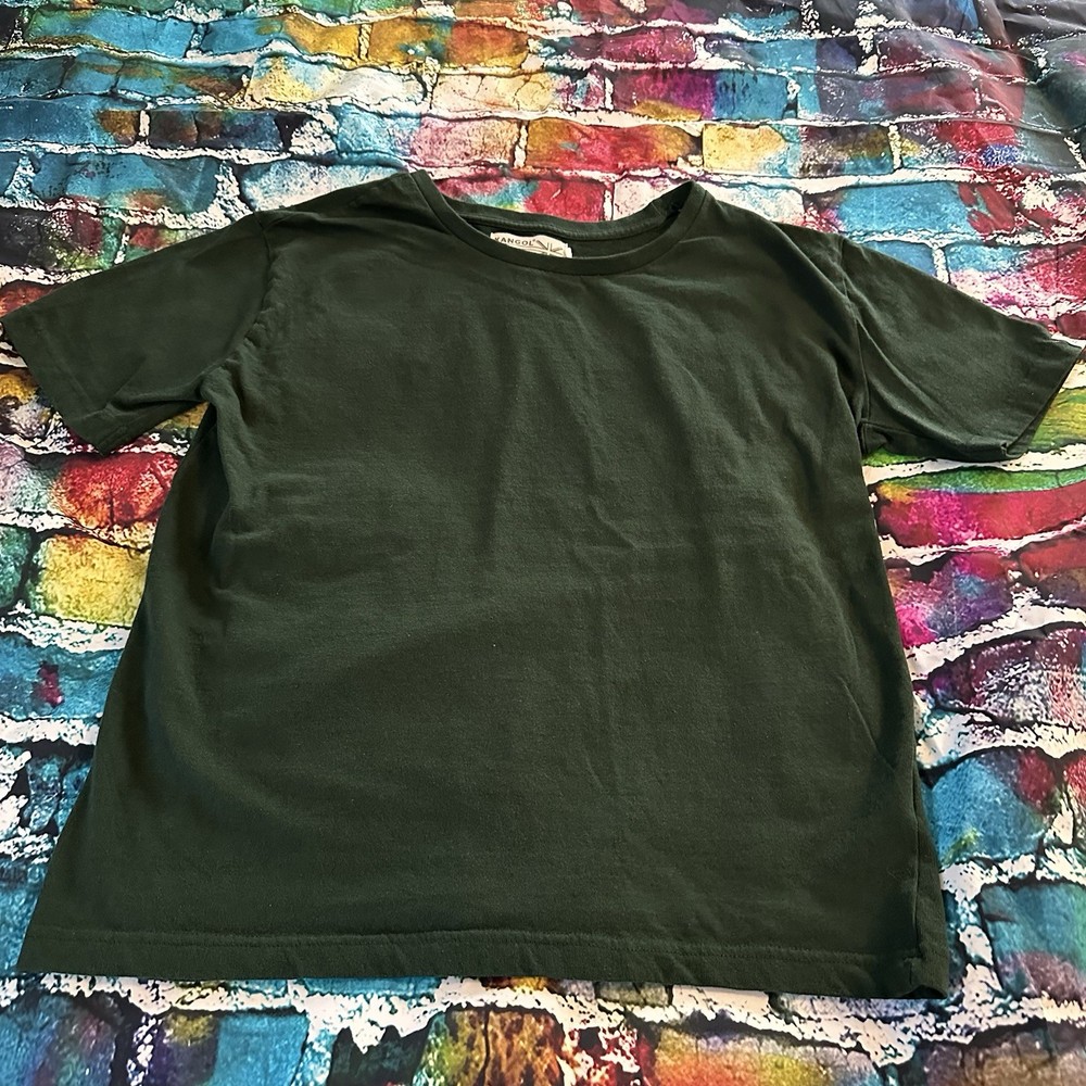Kangol Men's Green Solid Crew Neck Short Sleeve T-Shirt Size XL