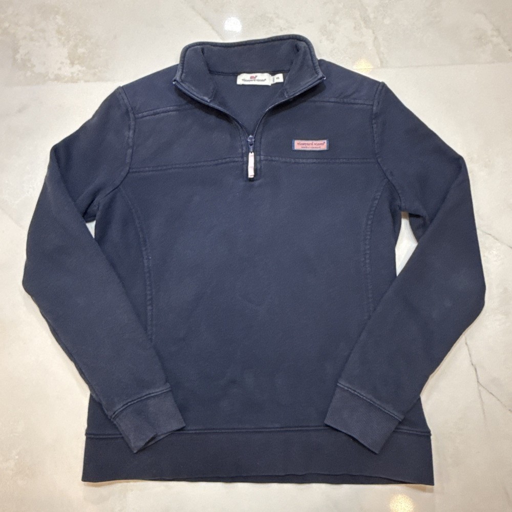 Vineyard Vines Women Quarter Zip Pullover Sweatshirt  XS Casual Preppy