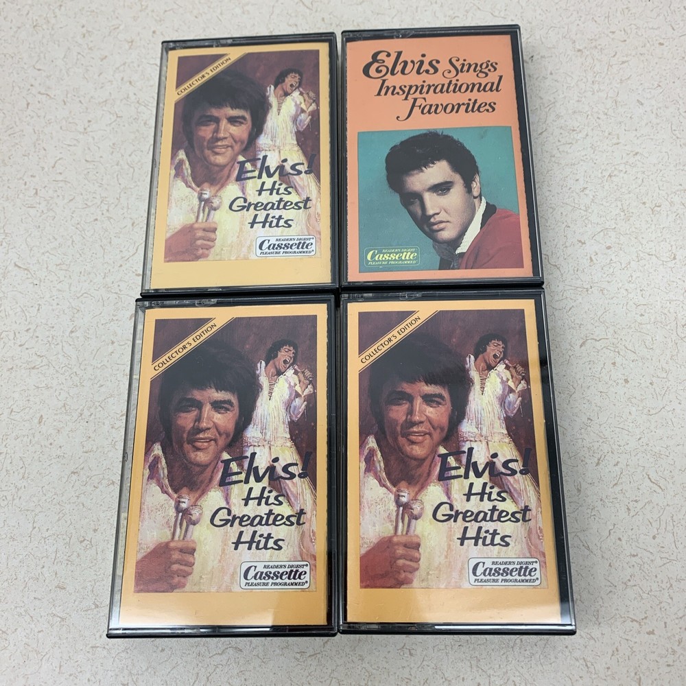 NEW Elvis His Greatest Hits 4 Cassette Tape Inspirational Readers Digest Vintage