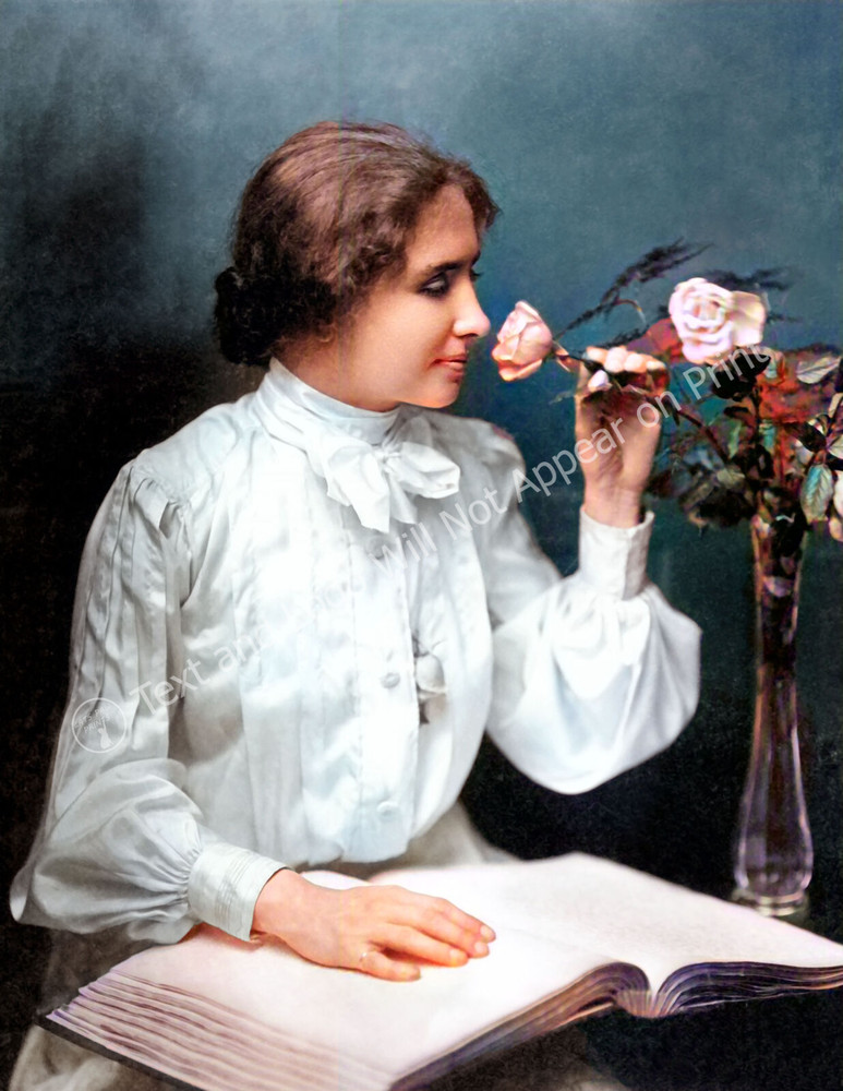 1904 Helen Keller Vintage Photograph 8.5