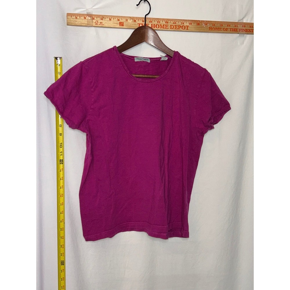 Marsh Landing Stretch Women's Magenta Short Sleeve T-Shirt Top Size L