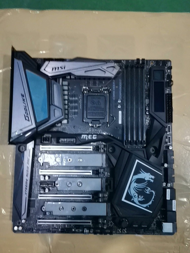 FOR MSI MEG Z390 GODLIKE LGA 1151 DDR4*4 128GB E-ATX Motherboard Test OK