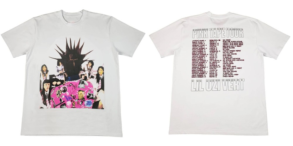 Lil Uzi Vert 2023 Pink Tape Tour Merch Rap Tee T-Shirt Size S-5XL Reprint New