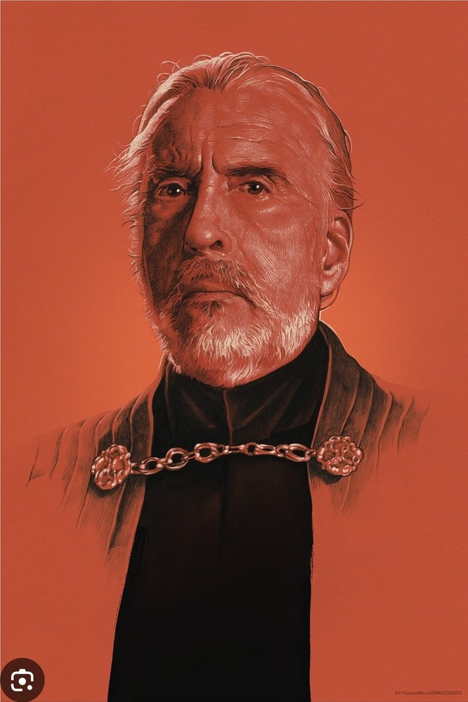 Bottleneck GALLERY Count Dooku STAR WARS Variant Print Set Limited To 135 Prints