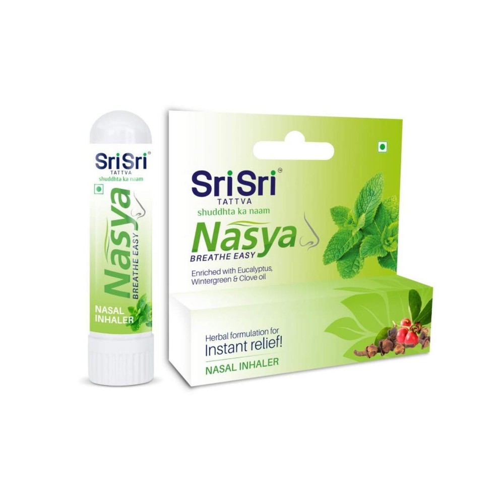 Nasya (0.5 Ml), Nasya Breathe Easy Sri Sri Tattva ( Pack of 5) - FREE SHIPPING