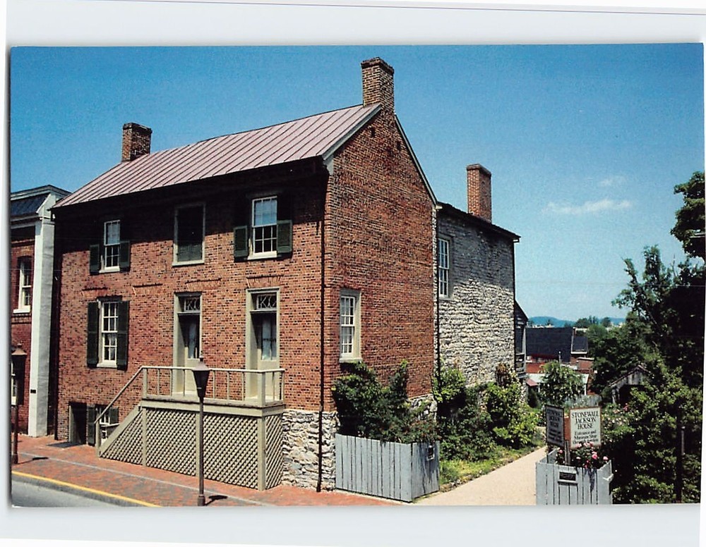 Postcard Stonewall Jackson House Lexington Virginia USA