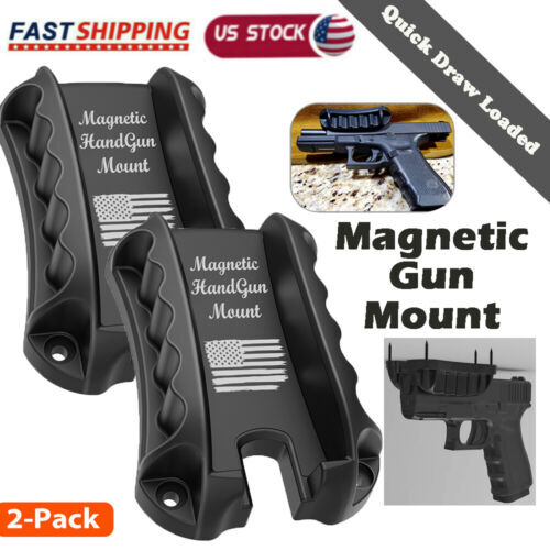 2-Pack Gun Magnet Mount, Magnetic Concealed Gun Holster Pistol Holder For Car US