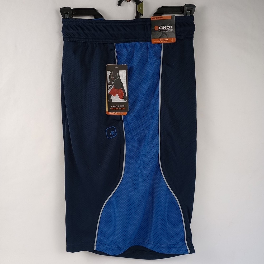 New XL And1 Mens Basketball Gym Court Shorts Adjustable Waist 10