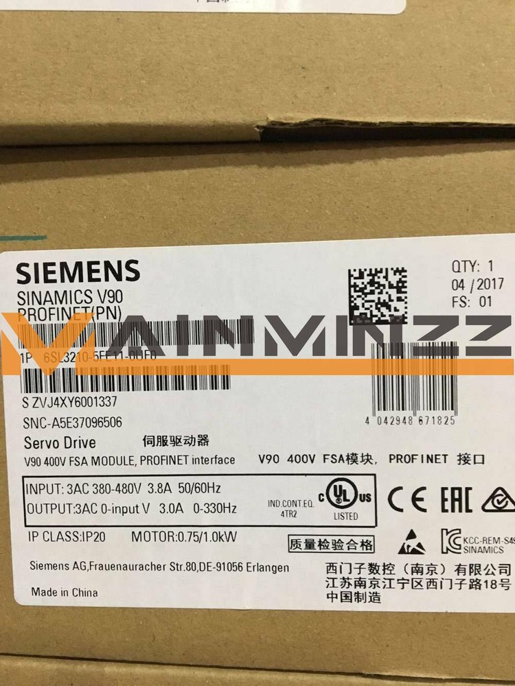 1PCS NEW SIEMENS servo drive 6SL3210-5FE11-0UF0