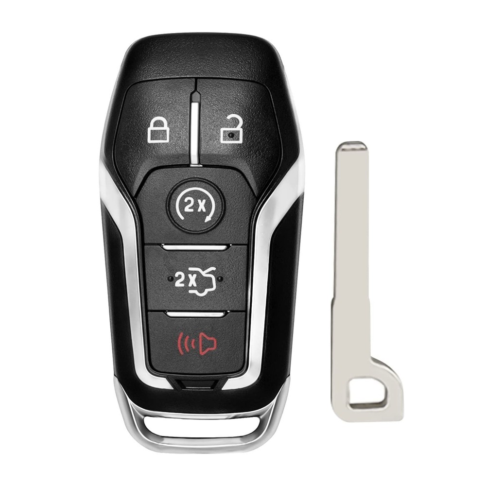 Key Fob Replacement for Ford: 5-Button Keyless Entry Remote Start Control for...