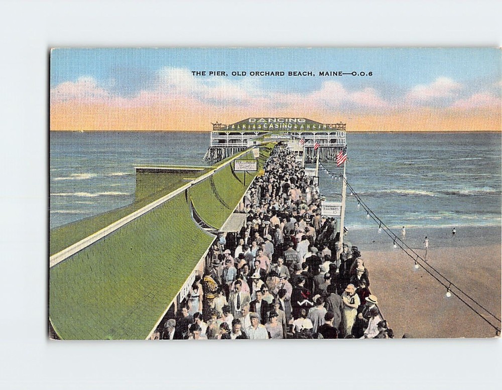 Postcard The Pier Old Orchard Beach Maine USA