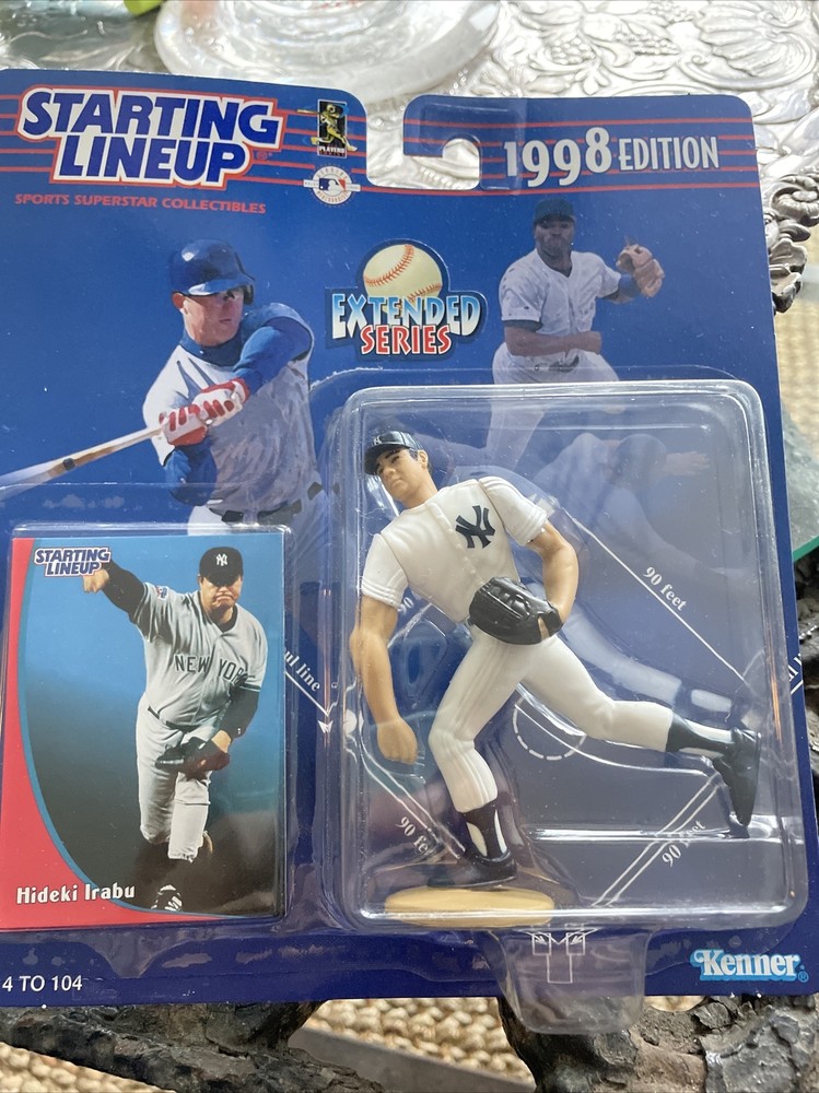 HIDEKI IRABU New York Yankees Kenner Starting Lineup MLB SLU 1998 Figure & Card