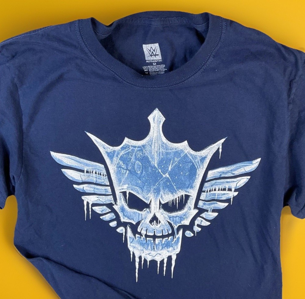 WWE Cody Rhodes Shirt Men Sz M Claim Your Kingdom Ice T-Shirt Blue Short Sleeve