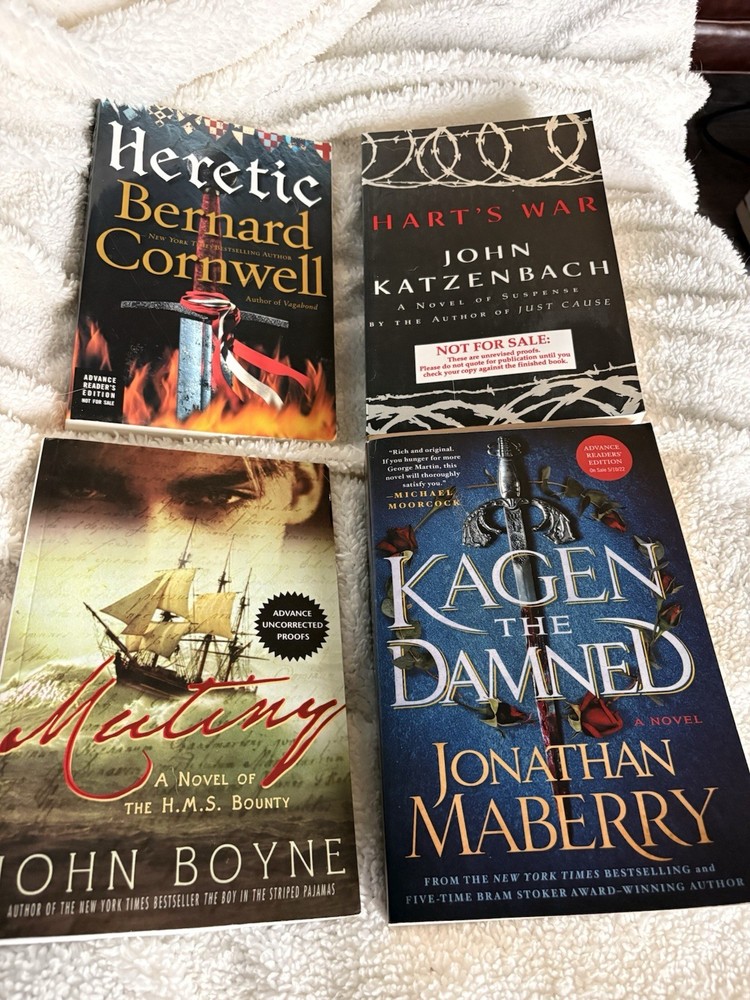 John Katzenbach War Bernard Cornwell John Boyne Bernard Cornwell ARC Lot 4 PB