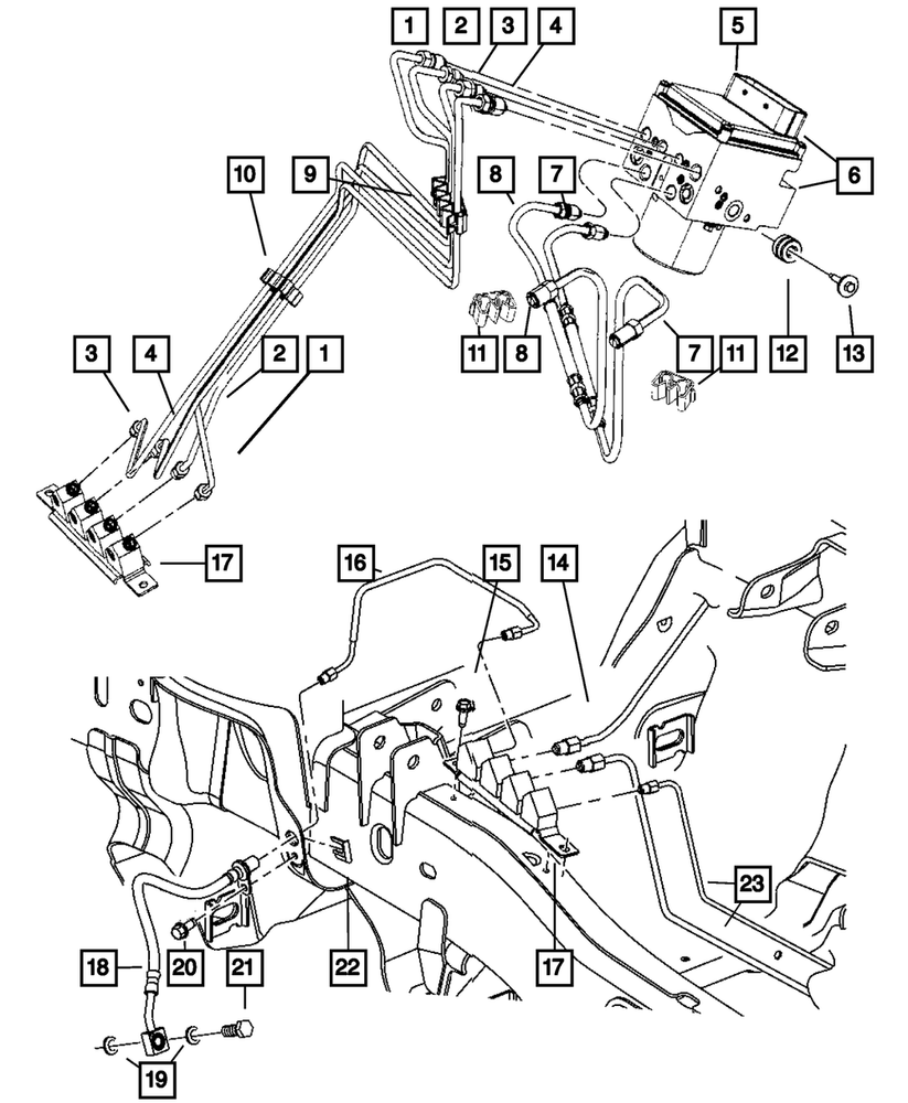 Genuine Mopar Brake Hose 55366349ak