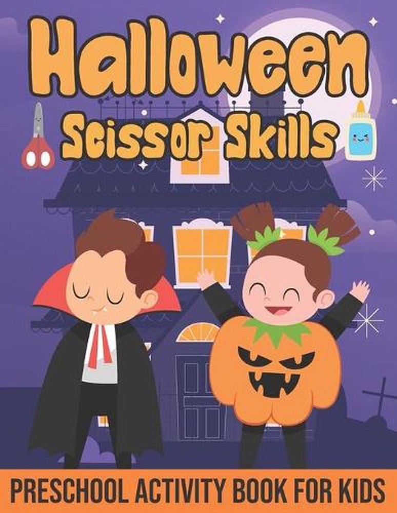 Halloween Scissor Skills Preschool Activity Book for Kids: Halloween Coloring an