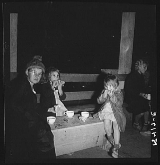 Shafter California 1938 Migrant Camp Children Refreshments Dorothea Lange