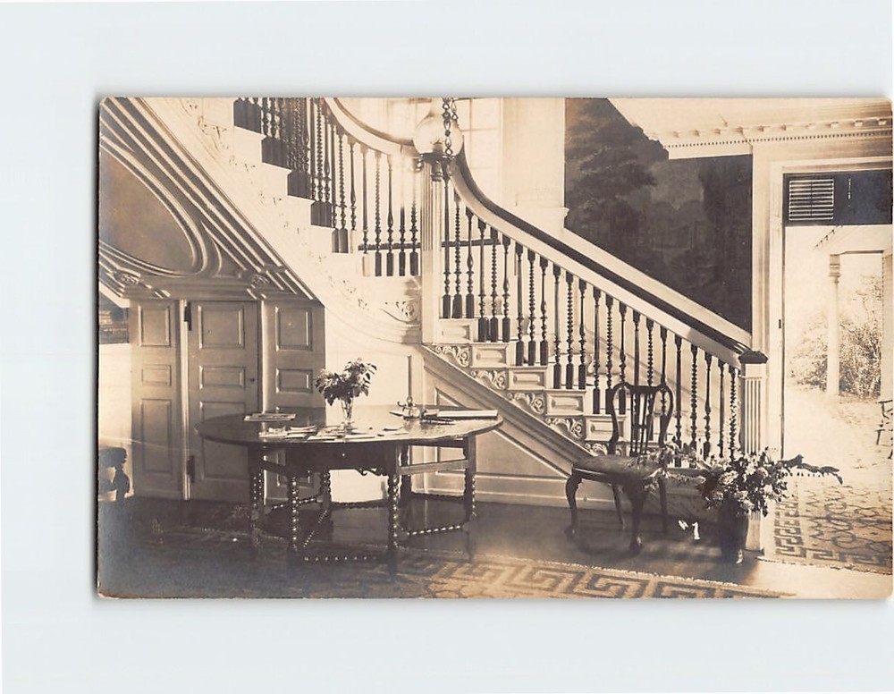 Postcard Interior of Moffatt-Ladd House & Garden Portsmouth New Hampshire USA