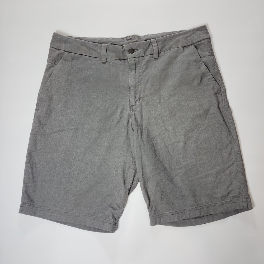 Lululemon The Works Shorts Mens 36 Gray Casual Chino Pockets 10