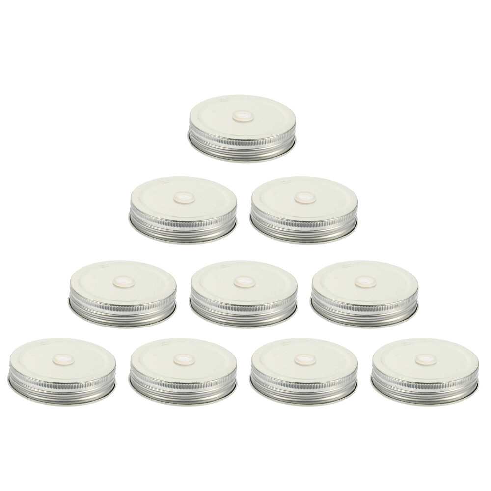 12 Pcs Secure Canning Jar Caps Mason Sealing Lids Drinking Cups
