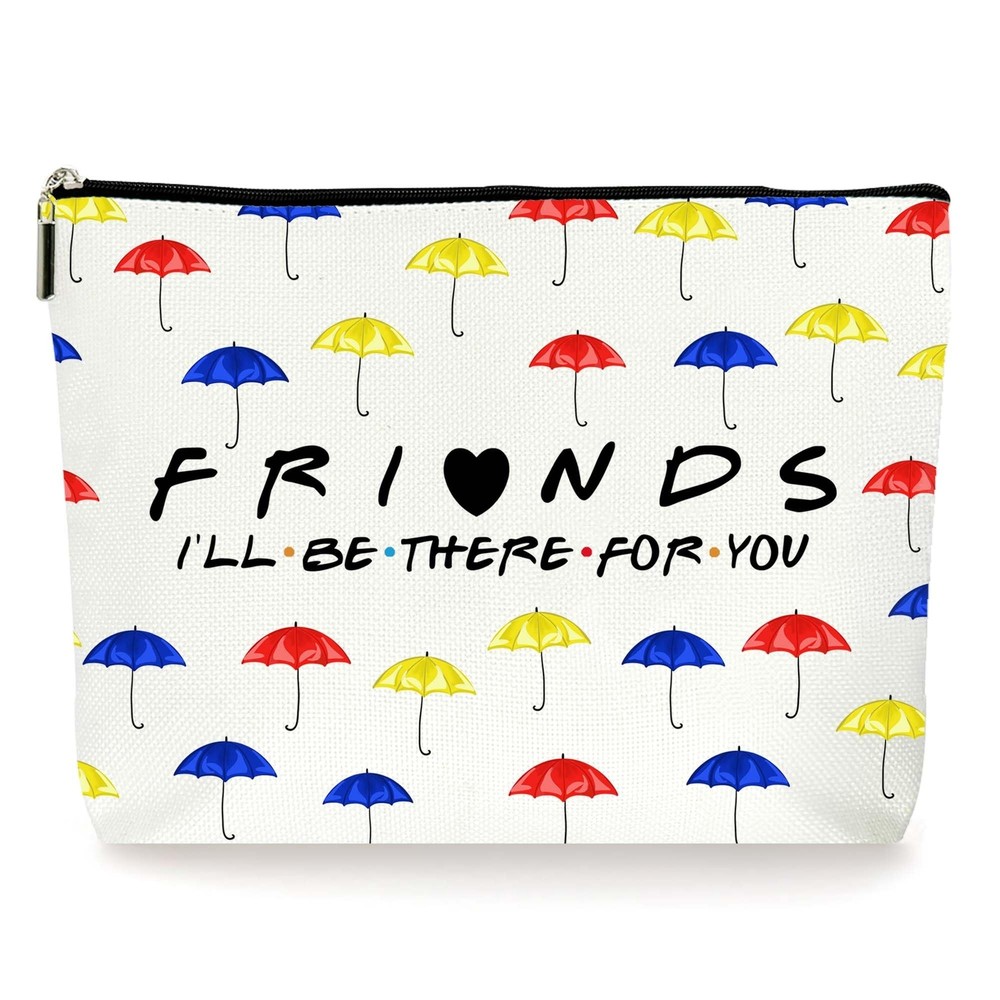 Stylish Umbrella-Print Cosmetic Bags - Perfect Birthday Gift for Friends