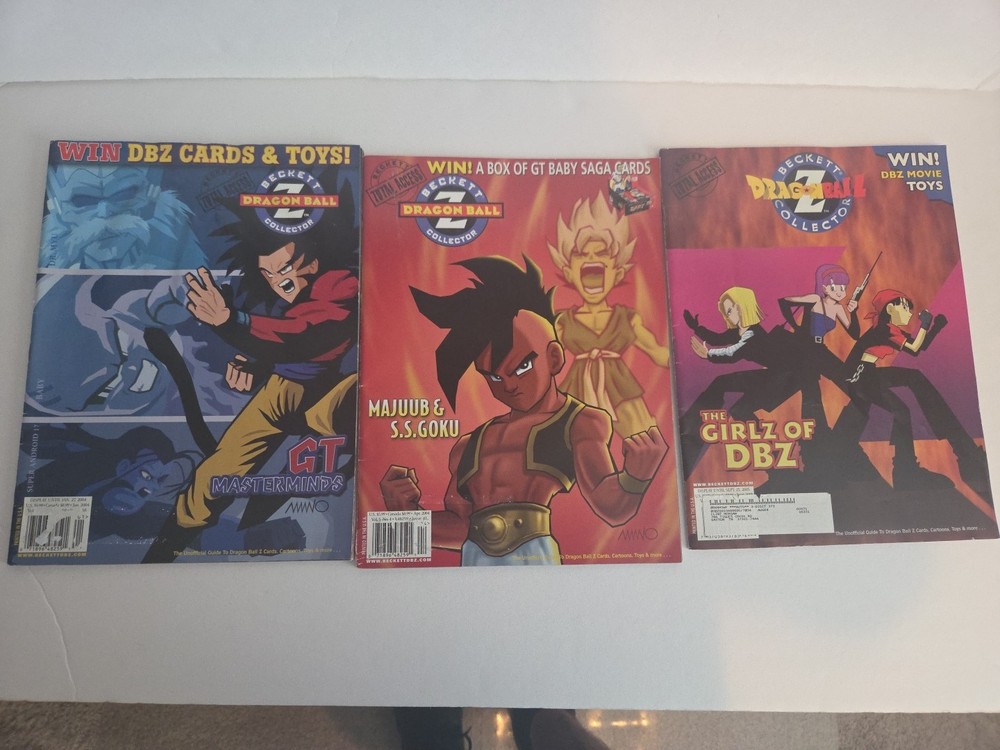Lot of 11 Dragon Ball Z, Pokemon and Yu-Gi-Oh Beckett Collector Magazines Read