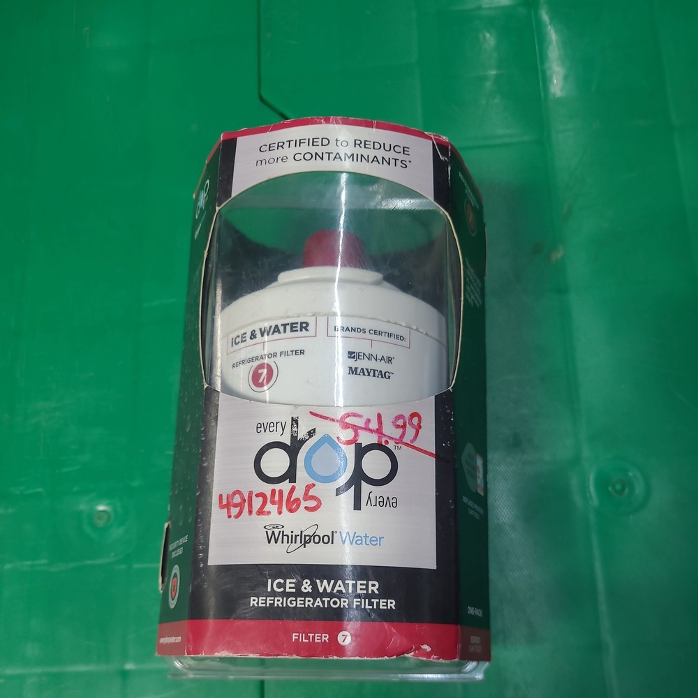 Whirlpool EDR7D1 Everydrop Refrigerator Water & Ice Filter in White