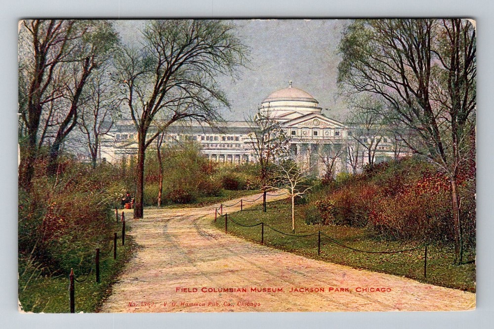 Chicago, IL-Illinois, Field Columbian Museum Jackson Park Vintage c1908 Postcard