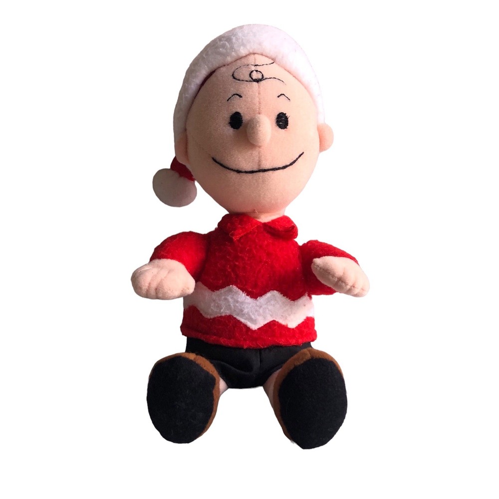 Charlie Brown Christmas Plush Toy with Dress & Hat 9 Inch