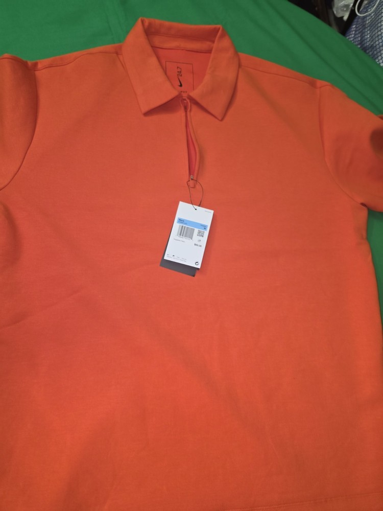 Nike 24.7 ImpossiblySoft Dri Fit Polo Shirt Orange Mens Sz M IF2908-633 New