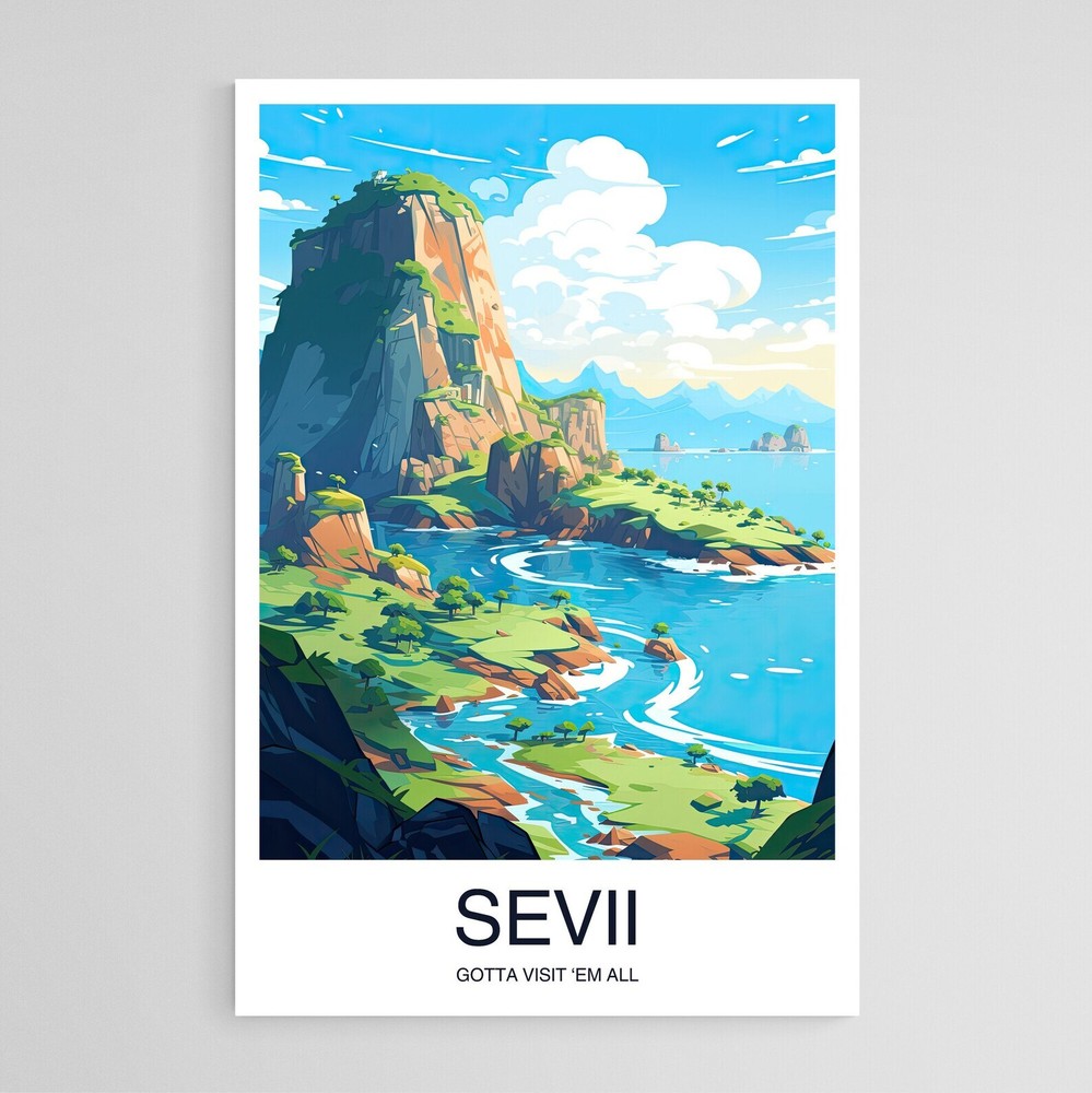 Sevii Travel Poster Space Art Artwork Gift Poster Print Wall Art Home Dcor