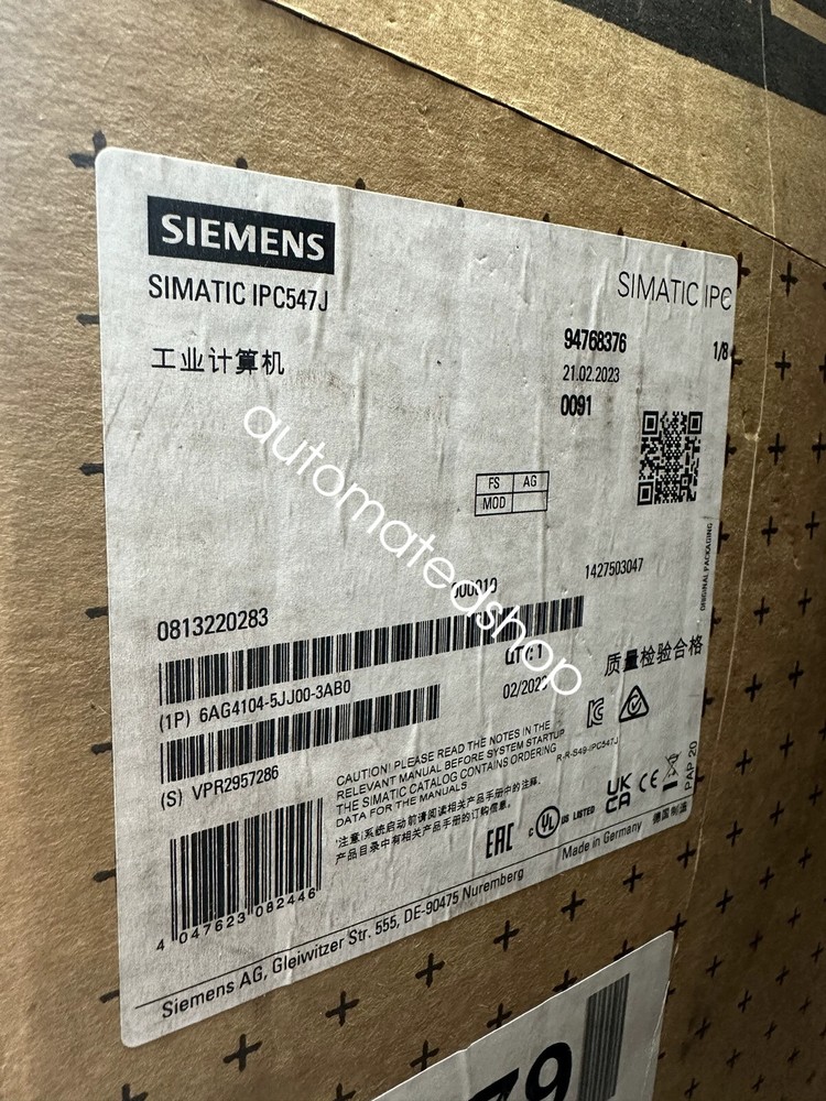 1pcs new SIEMENS 6AG4104-5JJ00-3AB0 Industrial computer via FedEx or DHL