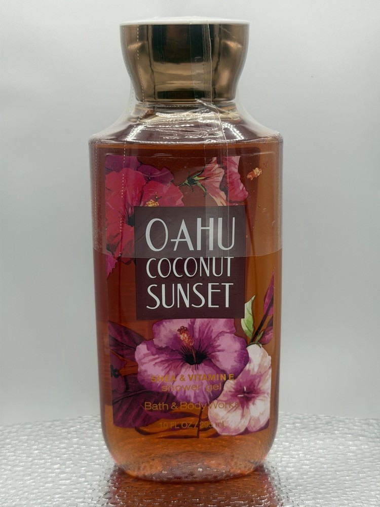 🌺🥥 Bath & Body Works Oahu Coconut Sunset Shower Gel 10 Oz🥥🌺